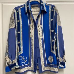 Lina Allard Allen Tracy Silk Sailor Shirt Size 6
